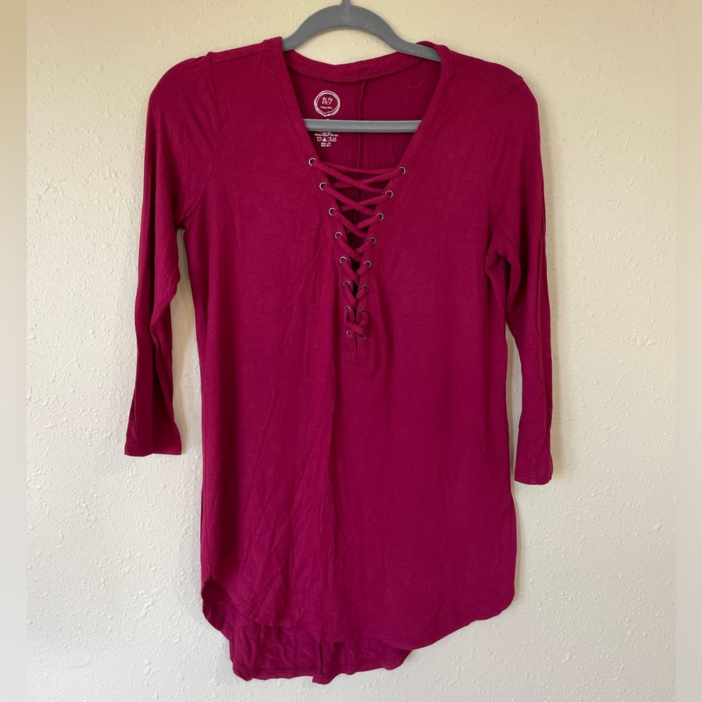 Maurices Tunic Style, 1/4 Sleeve Shirt